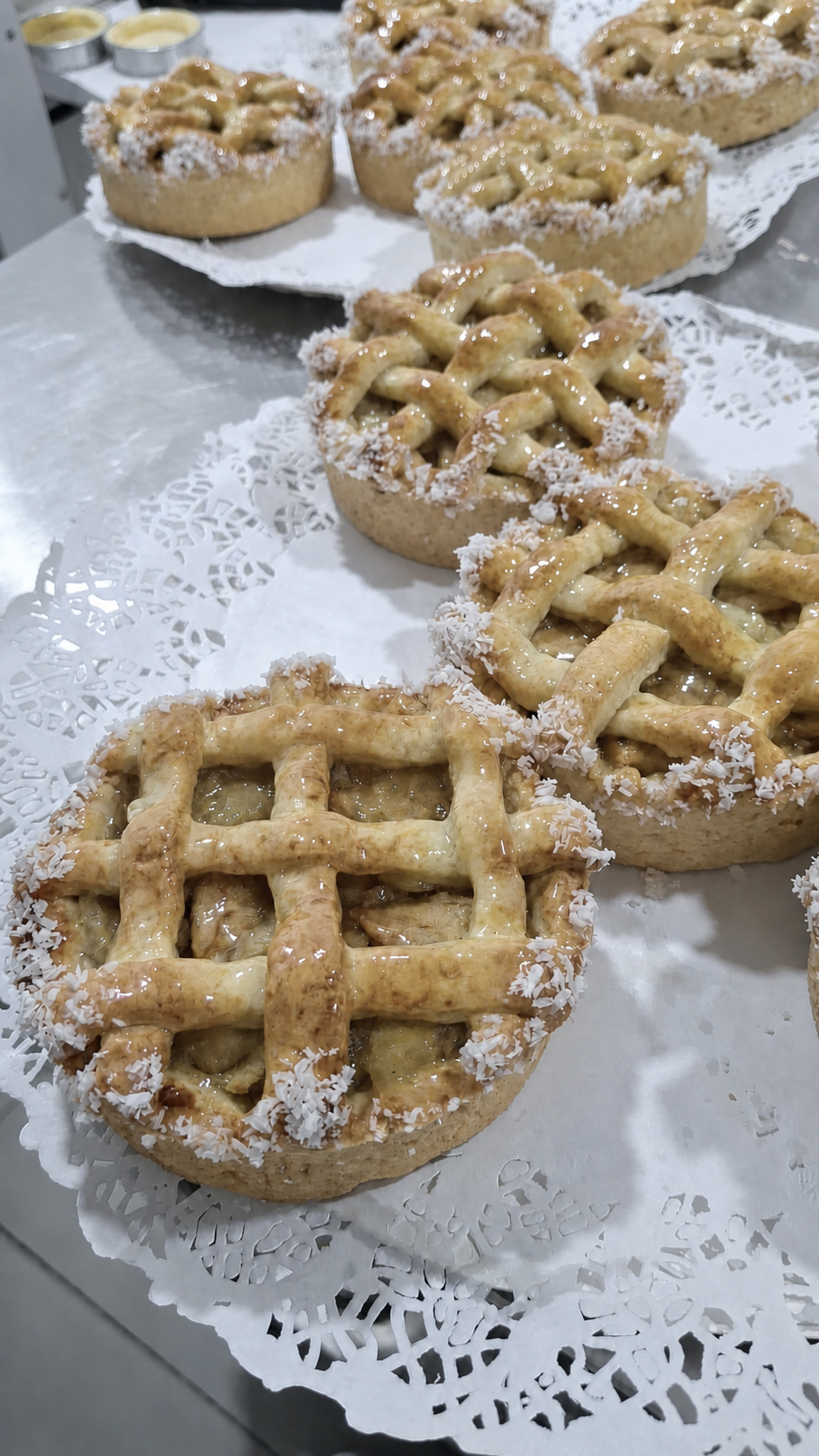 Mini kuchen individuales de manzana